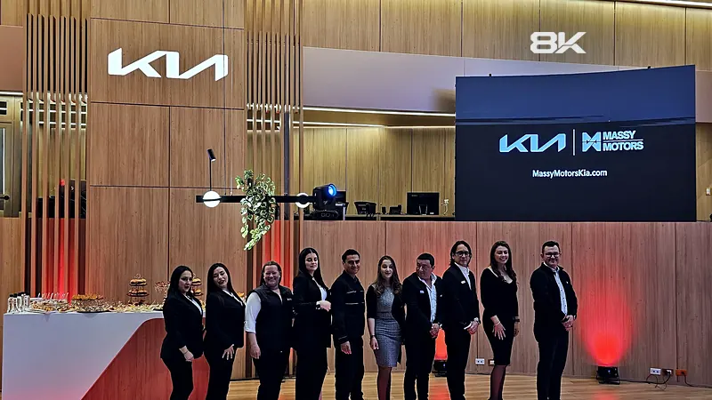 Pantalla LED en un evento corporativo de un concesionario