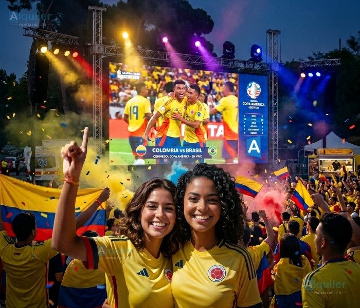 Empresa en Bogotá especializada en servicios de alquiler de pantallas LED y carros valla LED, ideales para ver fútbol o posicionar productos y servicios